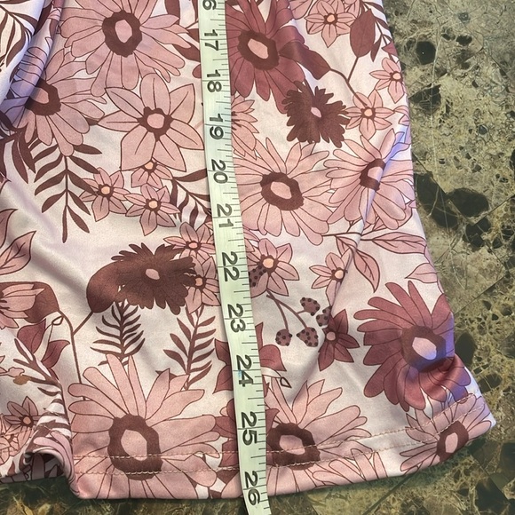 Plus Size Pink Floral Baby Doll Style Top - Picture 12 of 12